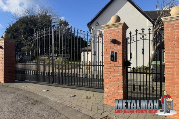 Traditional automated swing gates