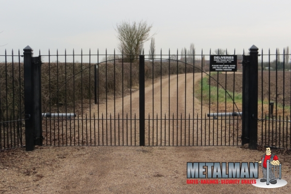 Double swing automated gate