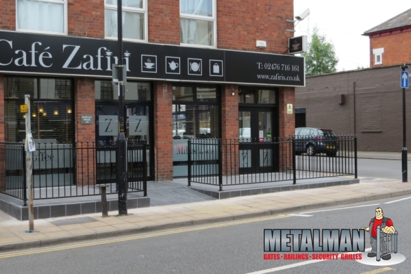 Cafe railings